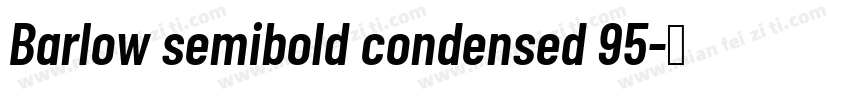 Barlow semibold condensed 95字体转换